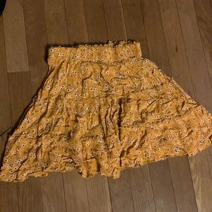 Flowy Floral Mini-Skirt